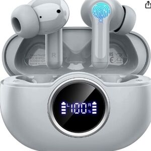 Wireless Earbuds, 2026 Bluetooth 5.4 Headphones 3D Bass Hi-Fi Stereo Ear Buds, 4